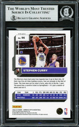 Stephen Curry Autographed 2022-23 Donruss Optic Silver Prizm Card #96 Golden State Warriors Beckett BAS #16708020