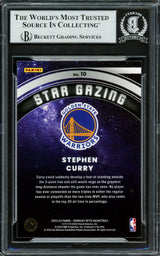 Stephen Curry Autographed 2022-23 Donruss Optic Star Gazing Card #10 Golden State Warriors Beckett BAS #16708069