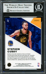 Stephen Curry Autographed 2022-23 Donruss Optic Winner Stays Card #18 Golden State Warriors Beckett BAS #16708086