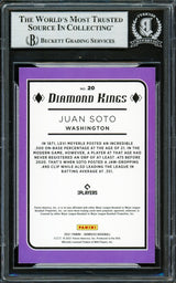 Juan Soto Autographed 2021 Donruss Diamond Kings Card #20 New York Yankees Beckett BAS #16704312