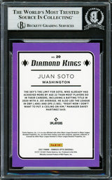 Juan Soto Autographed 2021 Donruss Optic Diamond Kings Card #20 New York Yankees Beckett BAS #16704322