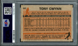 Tony Gwynn Autographed 1983 Topps Rookie Card #482 San Diego Padres PSA 6 Auto Grade Gem Mint 10 PSA/DNA #72706019