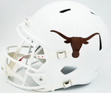 Earl Campbell, Vince Young and Ricky Williams Autographed Texas Longhorns White Full Size Replica Speed Helmet "Heisman" Beckett BAS Witness Stock #228068