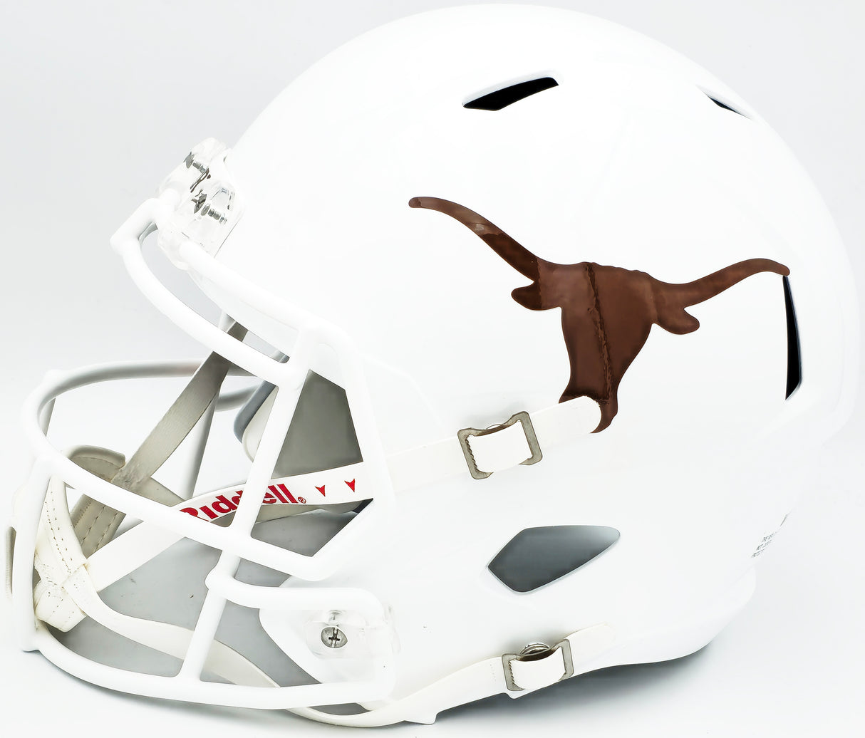 Earl Campbell Autographed Texas Longhorns White Full Size Replica Speed 2021 Helmet Beckett BAS Witness Stock #228065