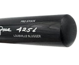 Pete Rose Autographed Black Louisville Slugger Pro Stock Baseball Bat Cincinnati Reds "4256" JSA Stock #228076