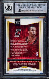 Damian Lillard Autographed 2012-13 Panini Select Rookie Card #150 Portland Trail Blazers Auto Grade Gem Mint 10 Beckett BAS Stock #214863