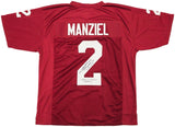 Texas A&M Aggies Johnny Manziel Autographed Maroon Football Jersey "Johnny F'ing Football" JSA Stock #228798