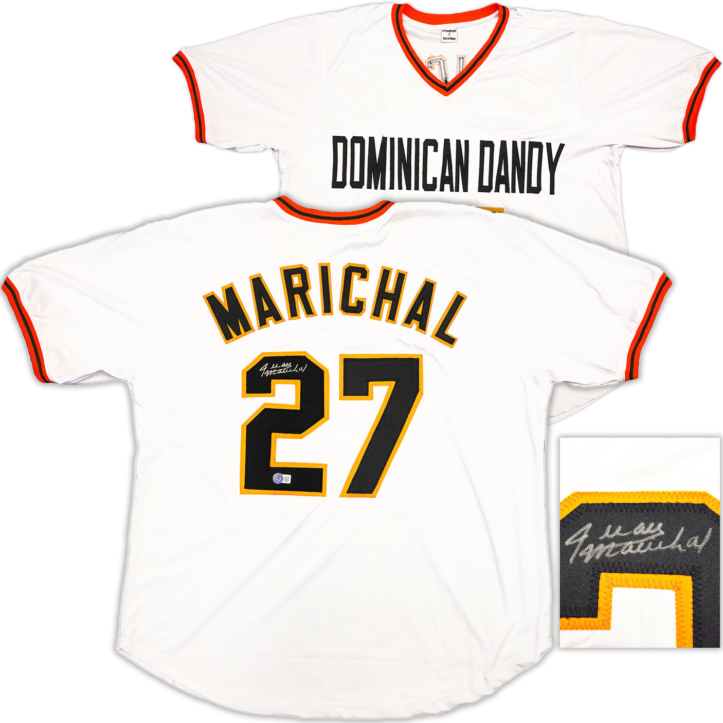 San Francisco Giants Juan Marichal Autographed White Baseball Jersey Beckett BAS Witness Stock #228081