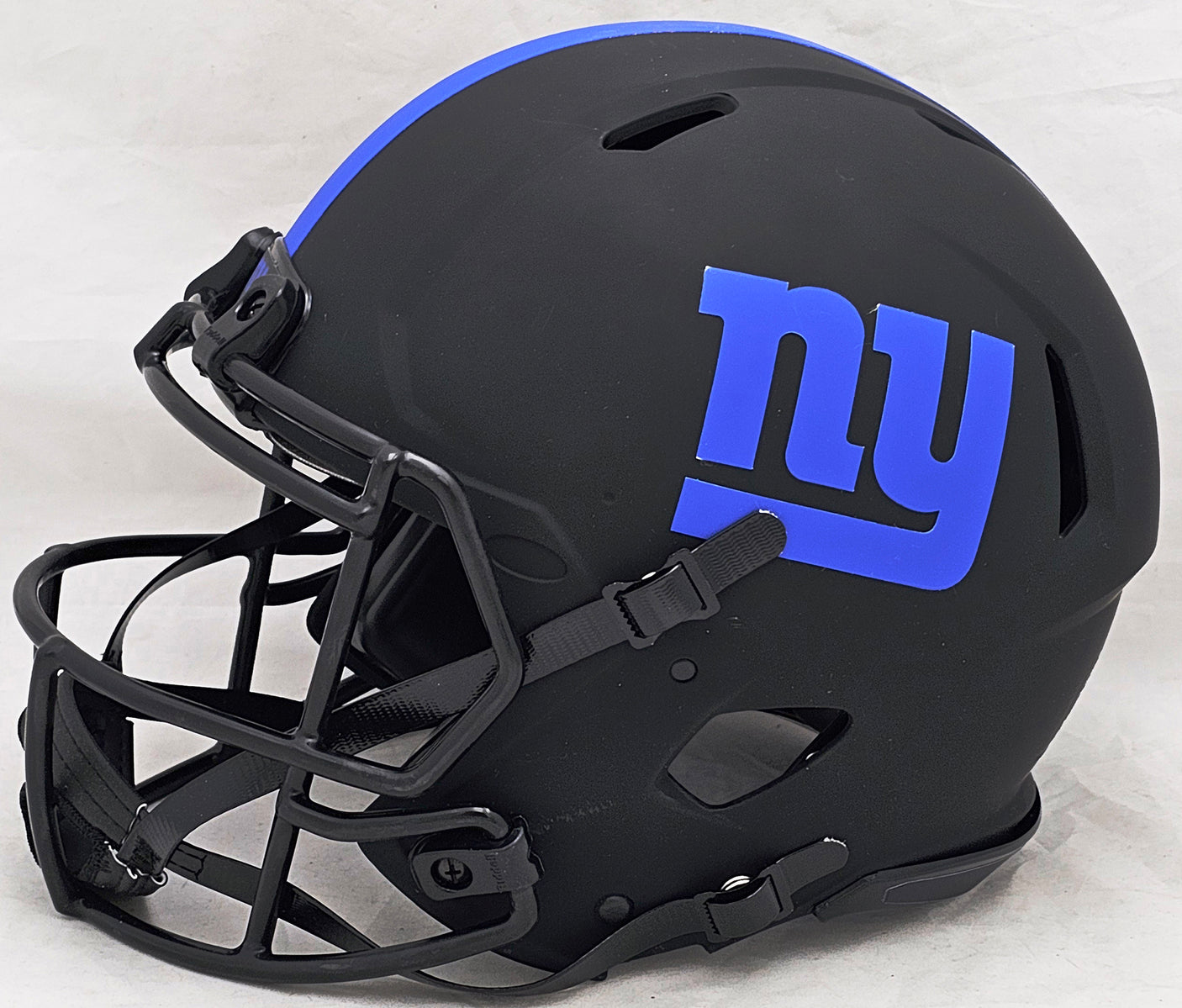 Saquon Barkley Autographed New York Giants Eclipse Black Full Size Authentic Speed Helmet "2018 NFL ROY" Beckett BAS Witness Stock #214934