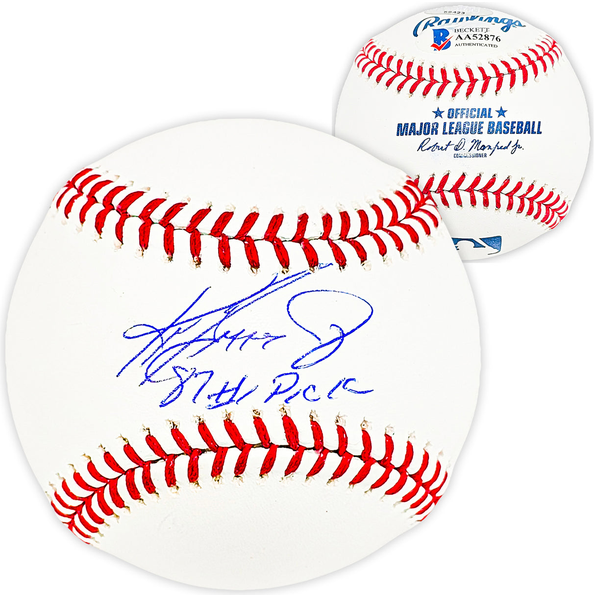 Ken Griffey Jr. Autographed Official MLB Baseball Seattle Mariners "87 #1 Pick" Beckett BAS & MCS Holo Stock #194792