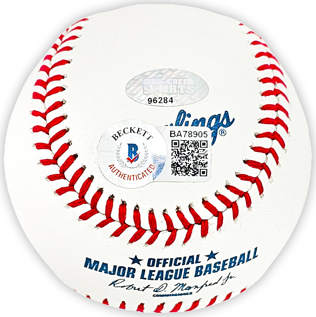 Ken Griffey Jr. Autographed Official MLB Baseball Seattle Mariners "97 MVP" Beckett BAS & MCS Holo Stock #194793