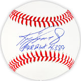 Ken Griffey Jr. Autographed Official MLB Baseball Seattle Mariners "MLB Debut 4-3-89" Beckett BAS Witness Stock #212459