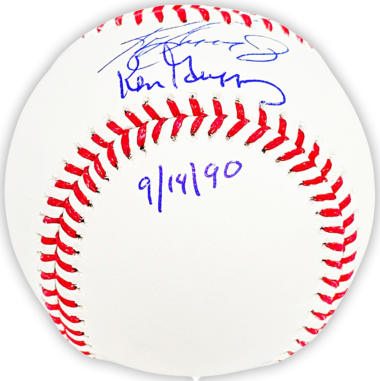 Ken Griffey Jr. & Ken Griffey Sr. Autographed Official MLB Baseball Seattle Mariners "Back To Back HR 9/14/90" Tristar Holo & Beckett BAS Witness Stock #212465