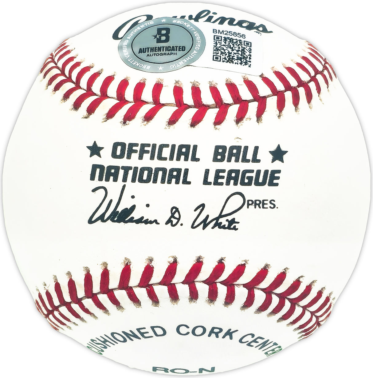 Don Drysdale Autographed Official NL Baseball Los Angeles Dodgers Beckett BAS QR #BM25856