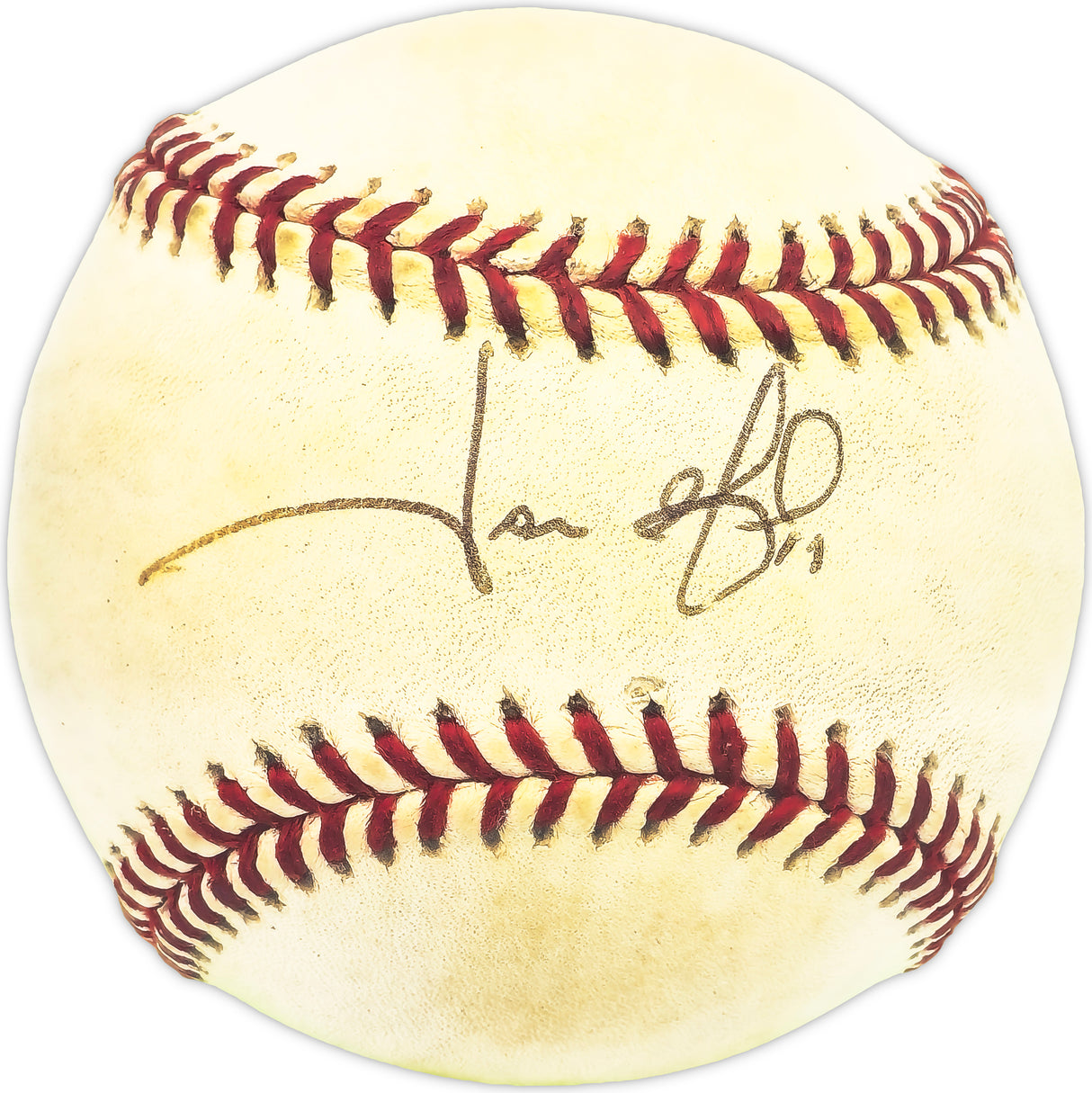 Jose Offerman Autographed Official MLB Baseball Los Angeles Dodgers Beckett BAS QR #BM25893