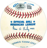 Charlie Kress Autographed Official AL Baseball Brooklyn Dodgers Beckett BAS QR #BM25895