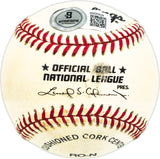 Claude Crocker Autographed Official NL Baseball Brooklyn Dodgers "Brooklyn Dodgers" Beckett BAS QR #BM25929