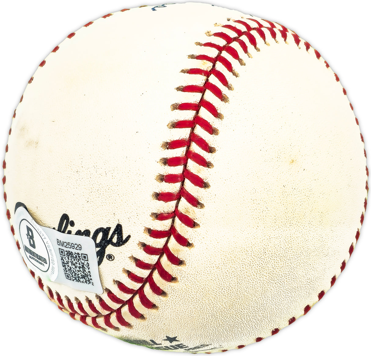 Claude Crocker Autographed Official NL Baseball Brooklyn Dodgers "Brooklyn Dodgers" Beckett BAS QR #BM25929