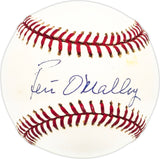 Peter O'Malley Autographed Official MLB Baseball Los Angeles Dodgers Beckett BAS QR #BM25935