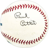 Paul Pettit Autographed Official MLB Baseball Pittsburgh Pirates Beckett BAS QR #BM25985