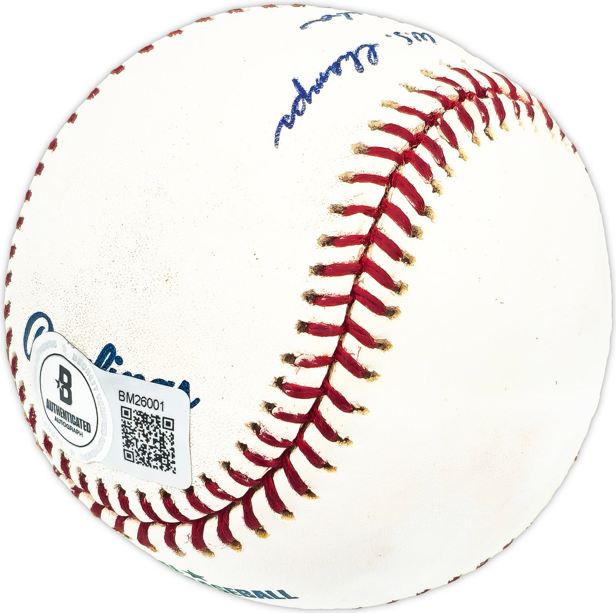 George "Shotgun" Shuba Autographed Official MLB Baseball Brooklyn Dodgers "1955 WS Champs" Beckett BAS QR #BM26001