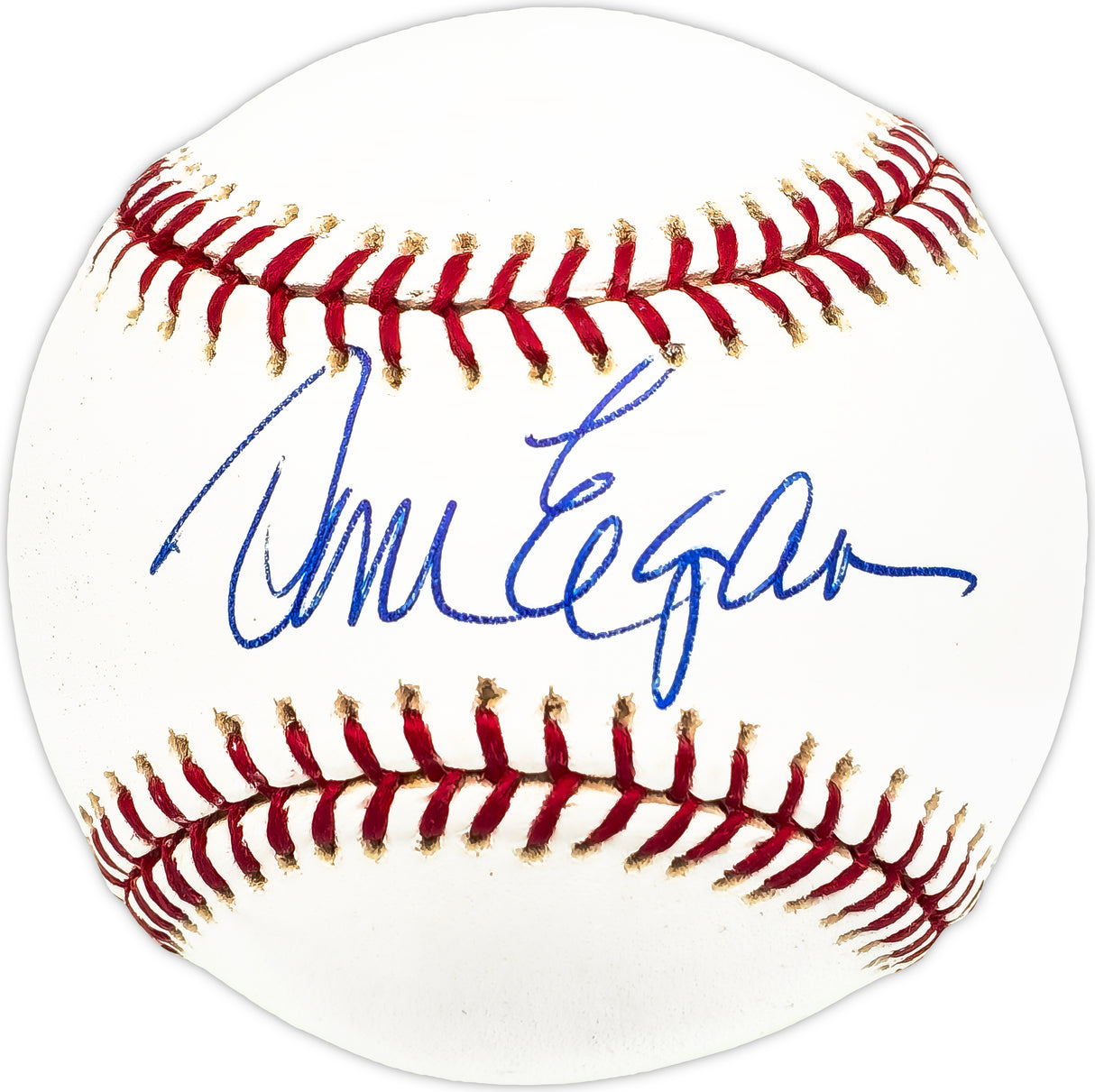 Tom Egan Autographed Official MLB Baseball Chicago White Sox, Los Angeles Angels Beckett BAS QR #BM17792