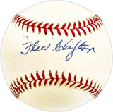 Flea Clifton Autographed Official AL Baseball Detroit Tigers Beckett BAS QR #BM17829