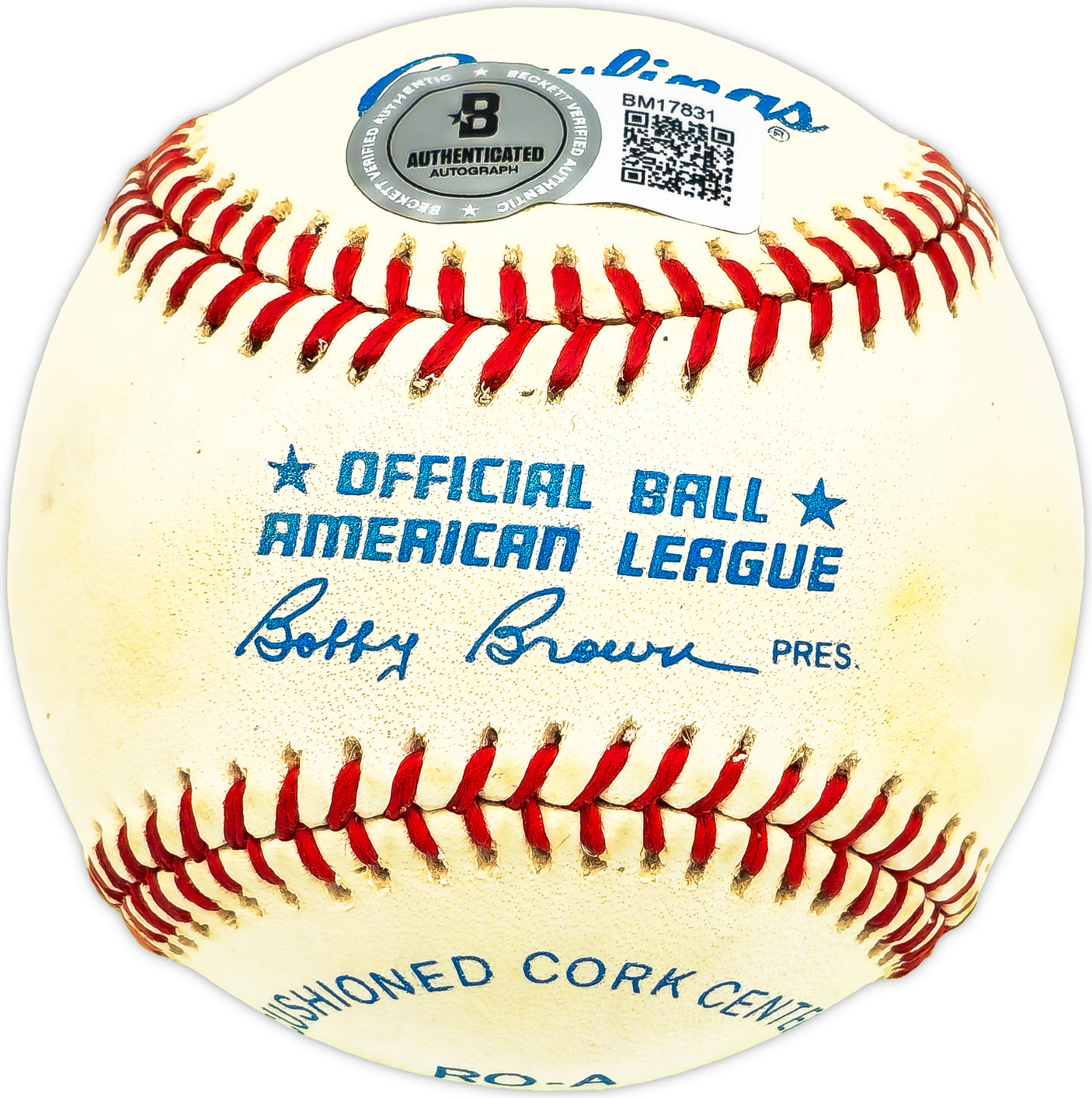 Lou Kretlow Autographed Official AL Baseball Detroit Tigers, Chicago White Sox Beckett BAS QR #BM17831