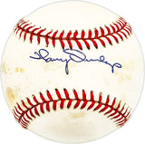 Harry Dunlop Autographed Official NL Baseball Cincinnati Reds, San Diego Padres Beckett BAS QR #BM17855