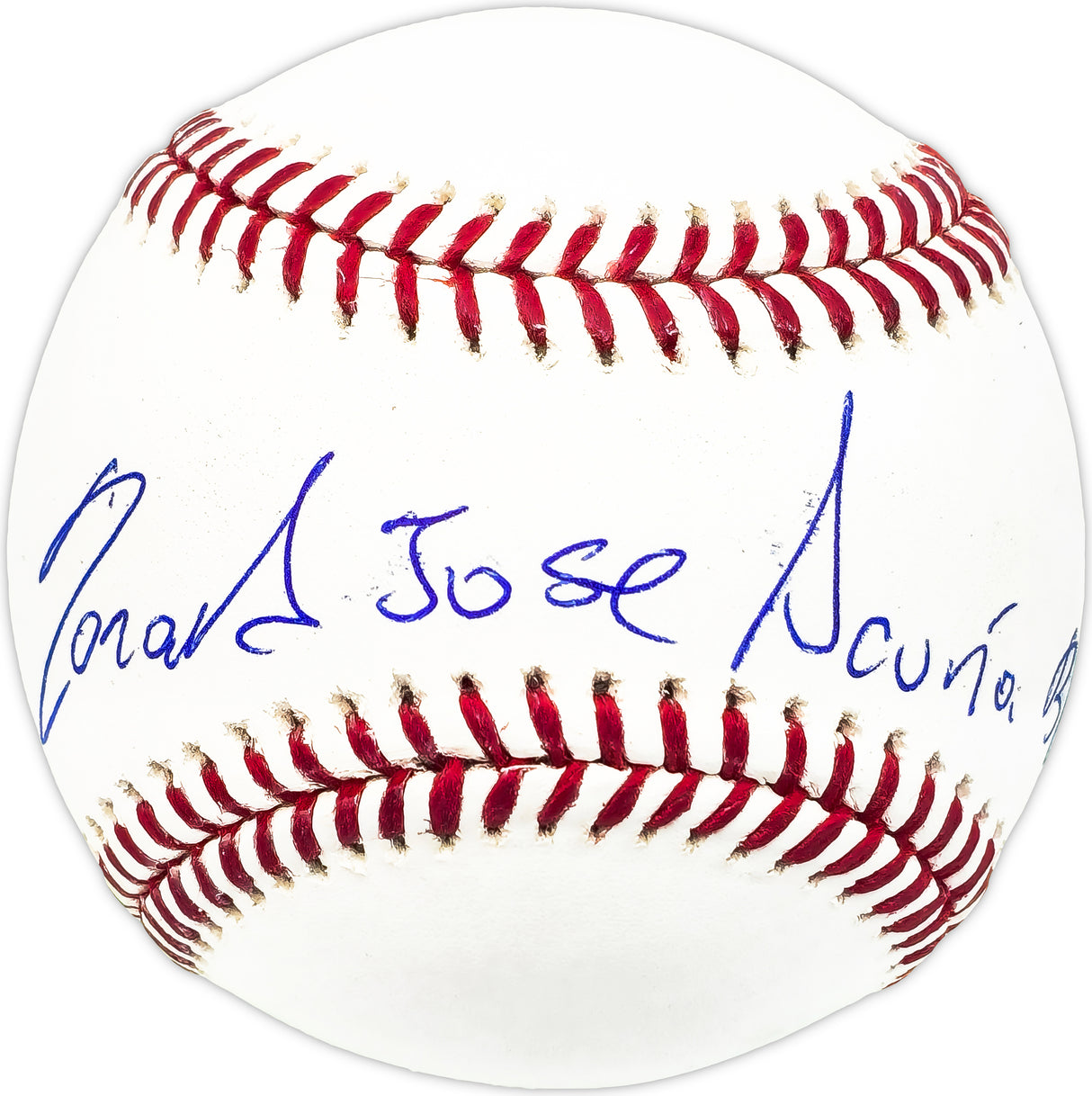 Ronald Acuna Jr. Autographed Official MLB Baseball Atlanta Braves Full Name Beckett BAS #Y60664