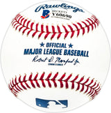 Ronald Acuna Jr. Autographed Official MLB Baseball Atlanta Braves Full Name Beckett BAS #Y60690