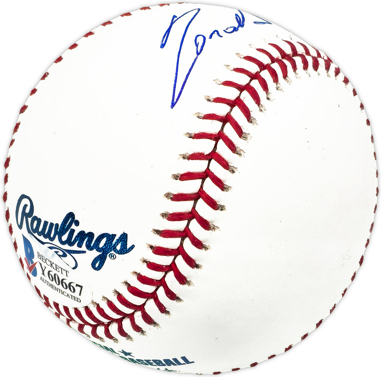 Ronald Acuna Jr. Autographed Official MLB Baseball Atlanta Braves Full Name Beckett BAS #Y60667