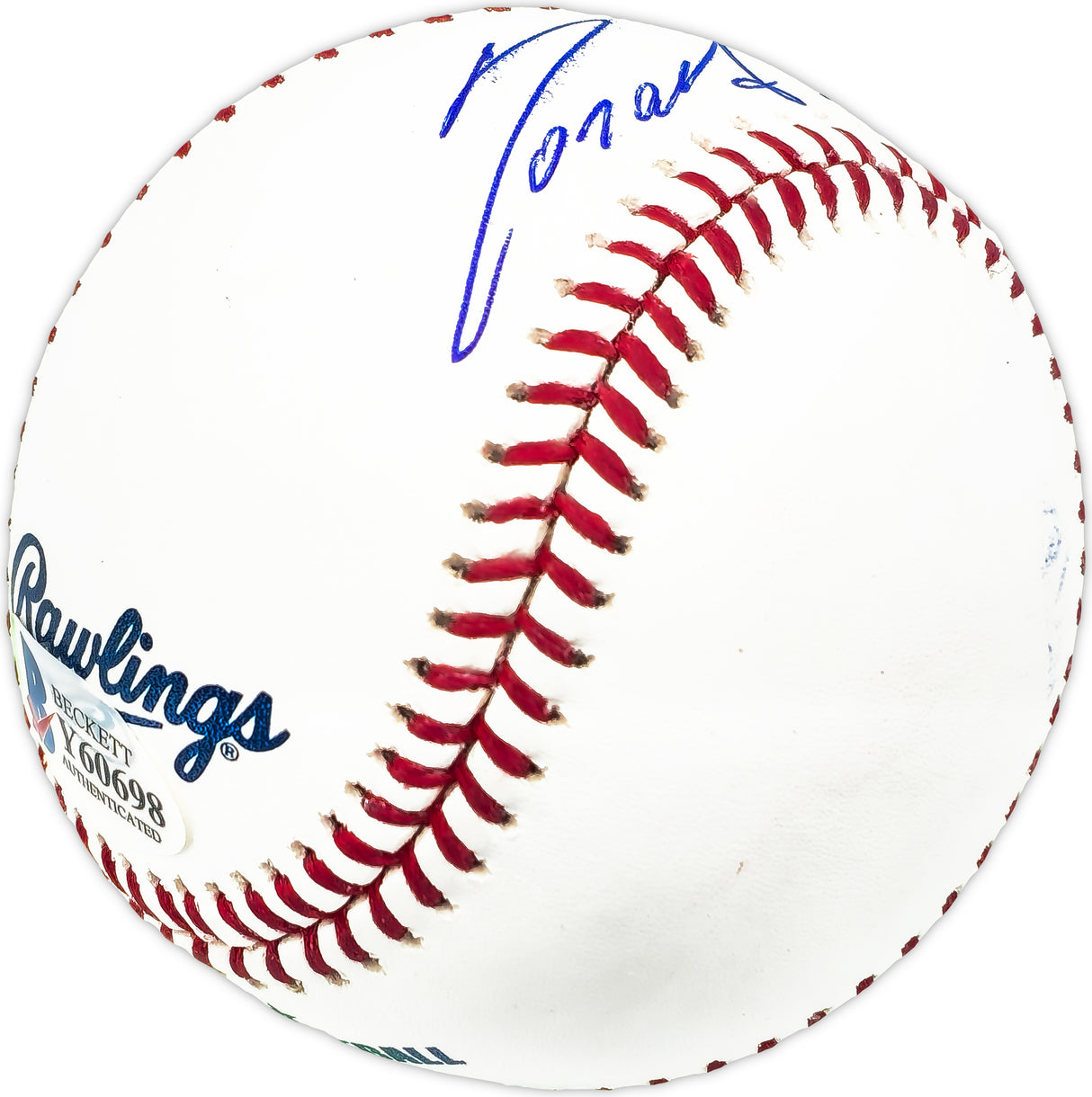 Ronald Acuna Jr. Autographed Official MLB Baseball Atlanta Braves Full Name Beckett BAS #Y60698