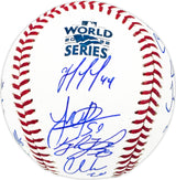 2022 World Series Champion Houston Astros Team Signed Autographed Official 2022 World Series Logo MLB Baseball With 21 Signatures Including Jose Altuve & Yordan Alvarez Beckett BAS Witness #WX88192