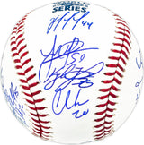 2022 World Series Champion Houston Astros Team Signed Autographed Official 2022 World Series Logo MLB Baseball With 21 Signatures Including Jose Altuve & Yordan Alvarez Beckett BAS Witness #WX88192