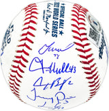 2022 World Series Champion Houston Astros Team Signed Autographed Official 2022 World Series Logo MLB Baseball With 21 Signatures Including Jose Altuve & Yordan Alvarez Beckett BAS Witness #WX88192