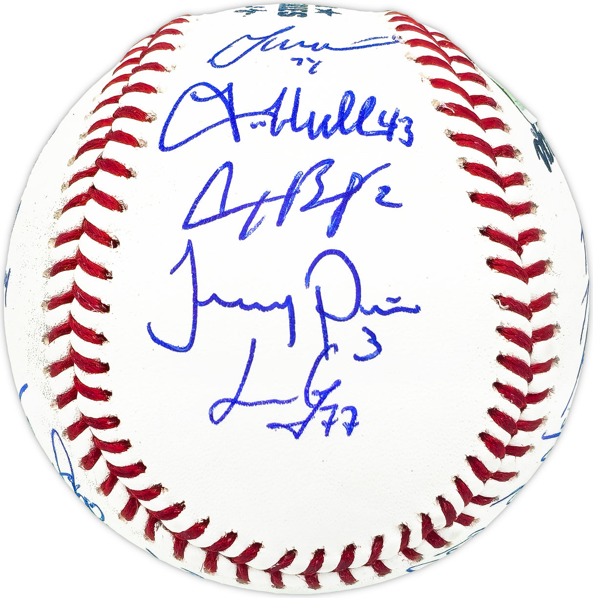 2022 World Series Champion Houston Astros Team Signed Autographed Official 2022 World Series Logo MLB Baseball With 21 Signatures Including Jose Altuve & Yordan Alvarez Beckett BAS Witness #WX88192