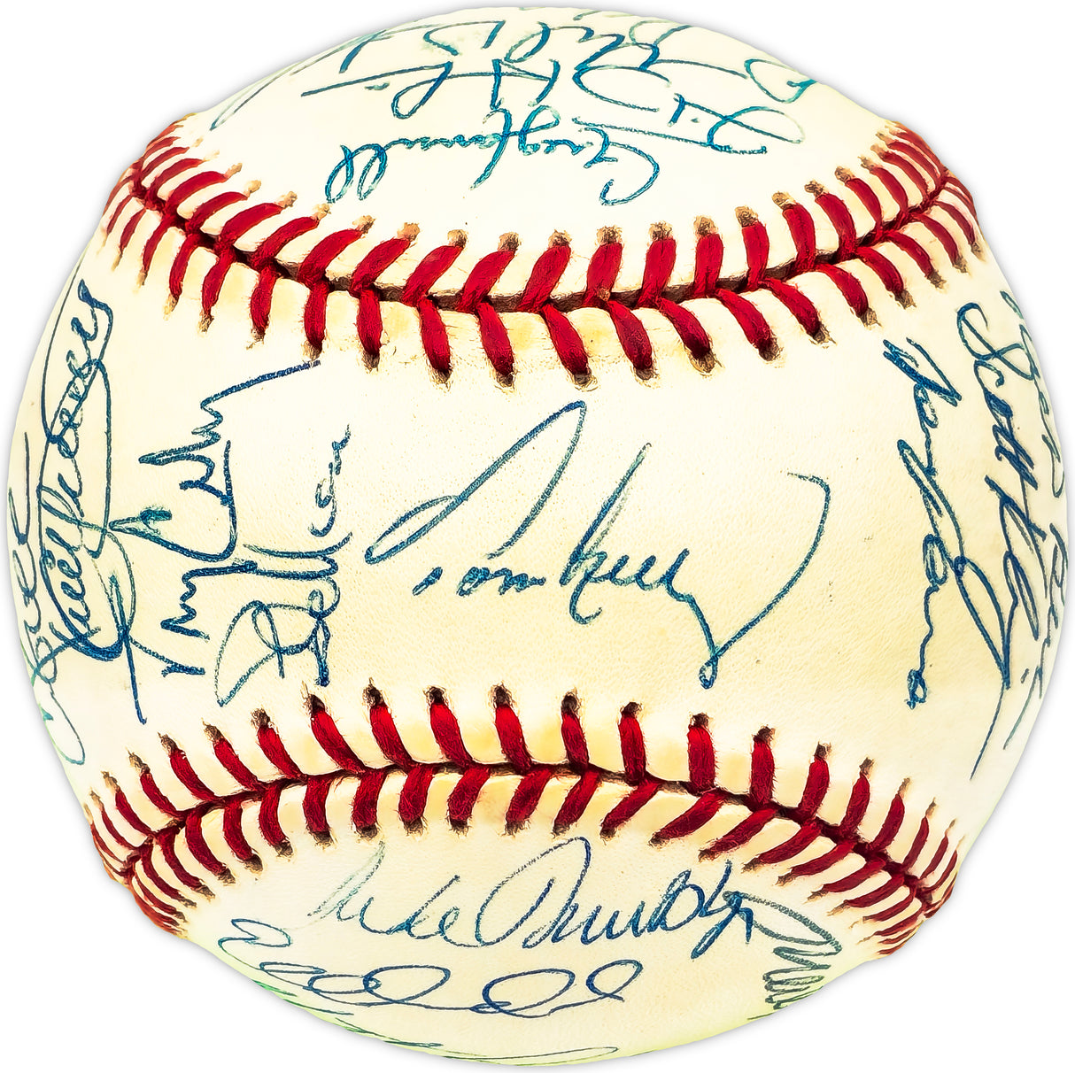 1996 Minnesota Twins Team Signed Autographed Official AL Baseball With 36 Signatures Including Kirby Puckett Beckett BAS #AD78205