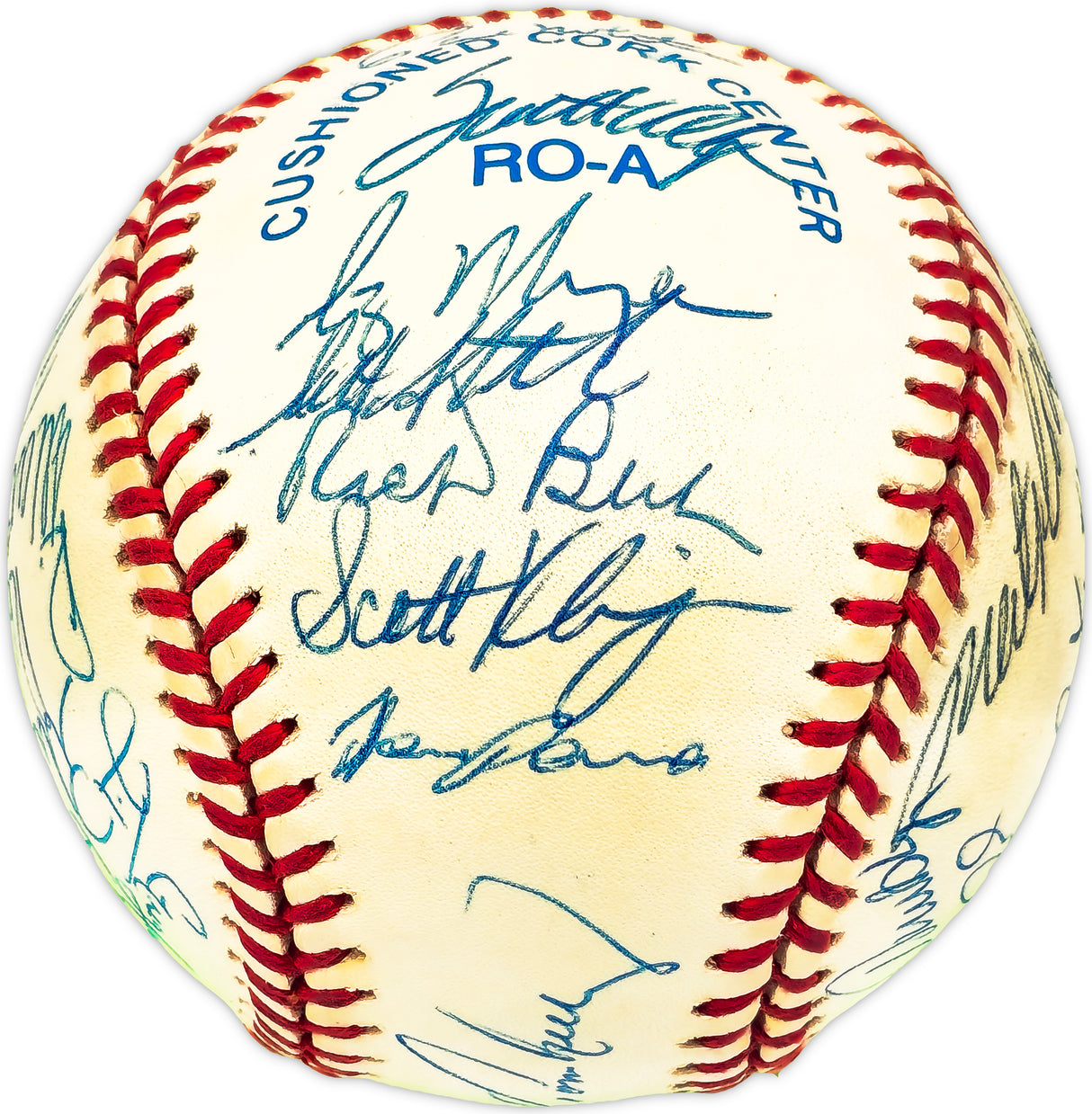 1996 Minnesota Twins Team Signed Autographed Official AL Baseball With 36 Signatures Including Kirby Puckett Beckett BAS #AD78205