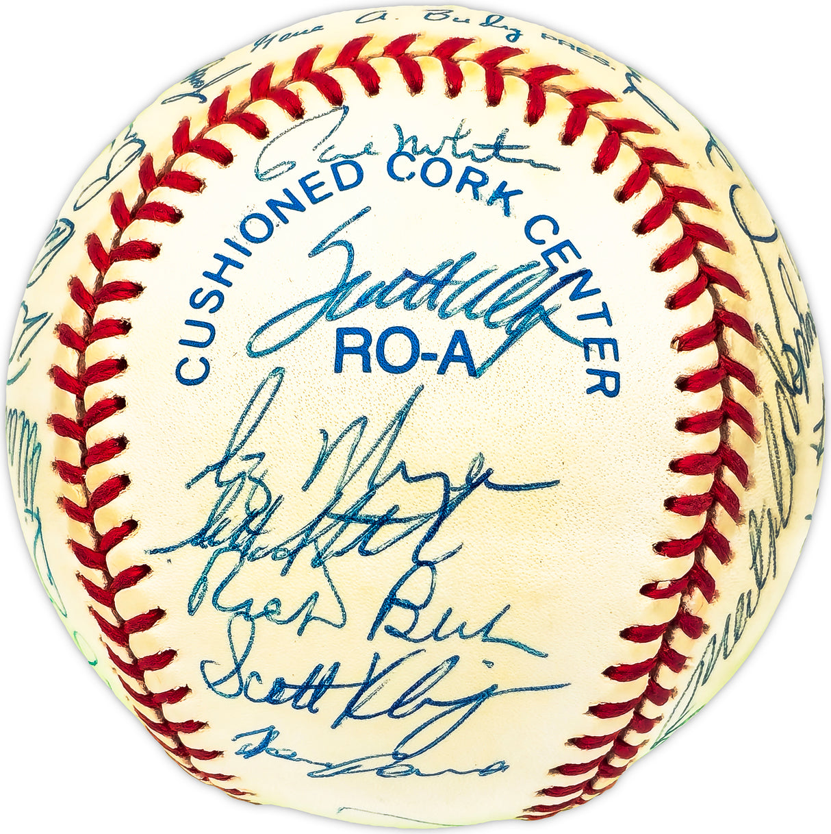 1996 Minnesota Twins Team Signed Autographed Official AL Baseball With 36 Signatures Including Kirby Puckett Beckett BAS #AD78205