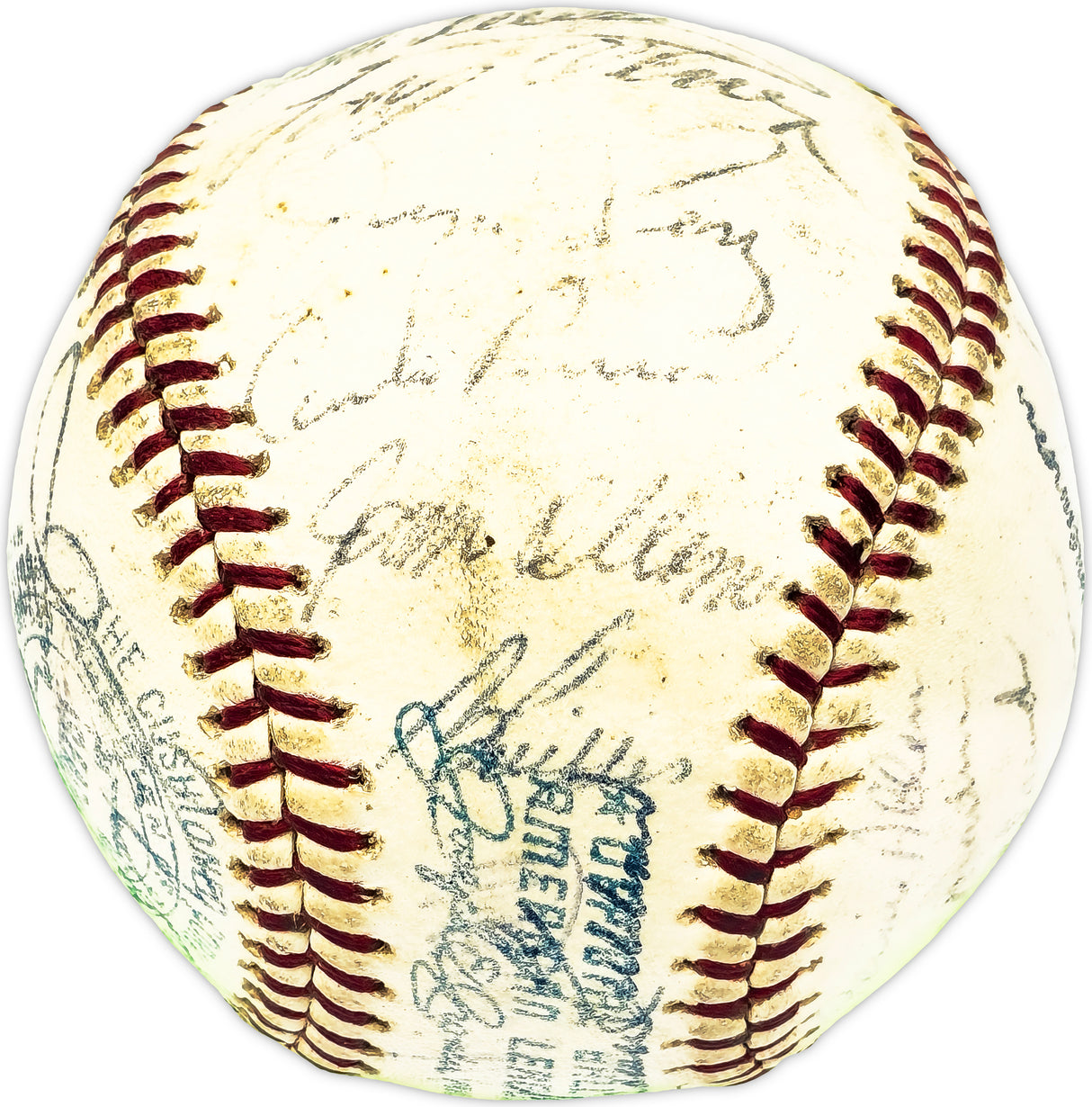 1966 Minnesota Twins Team Signed Autographed Official AL Baseball With 32 Signatures Including Harmon Killebrew & Cesar Tovar Beckett BAS #AD78204