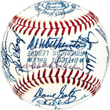 1973 Minnesota Twins Team Signed Autographed Official AL Baseball With 32 Signatures Including Harmon Killebrew & Rod Carew Beckett BAS #AD78202