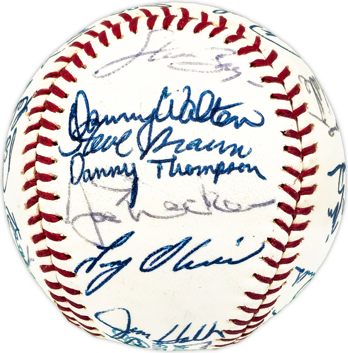 1973 Minnesota Twins Team Signed Autographed Official AL Baseball With 32 Signatures Including Harmon Killebrew & Rod Carew Beckett BAS #AD78202