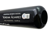 Yordan Alvarez Autographed Black & Orange Victus Player Model Bat Houston Astros "2022 WS Champions" Beckett BAS Witness Stock #215390