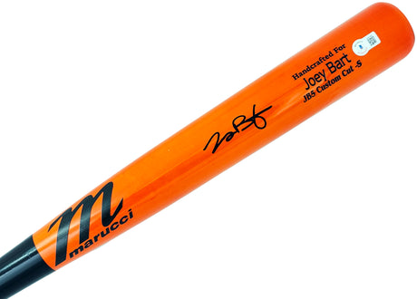 Joey Bart Autographed Orange Marucci Player Model Bat San Francisco Giants Beckett BAS QR Stock #215345