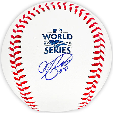 Hector Neris Autographed Official 2022 World Series MLB Baseball Houston Astros Beckett BAS Witness Stock #215406