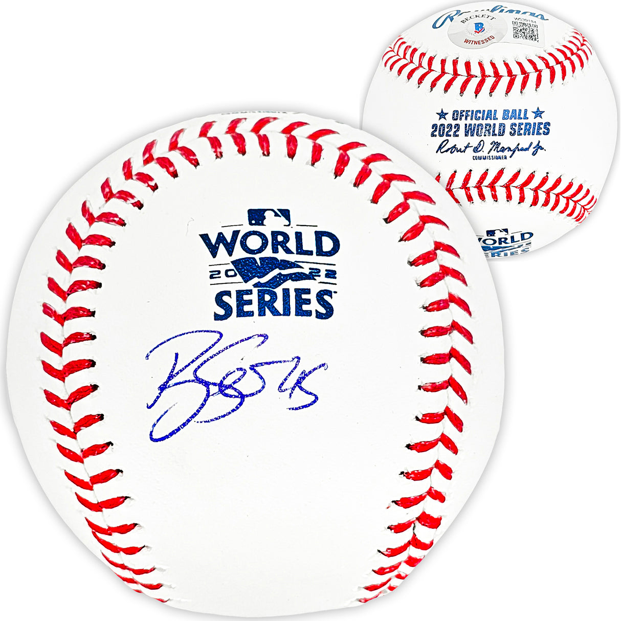 Ryne Stanek Autographed Official 2022 World Series MLB Baseball Houston Astros Beckett BAS Witness Stock #215408