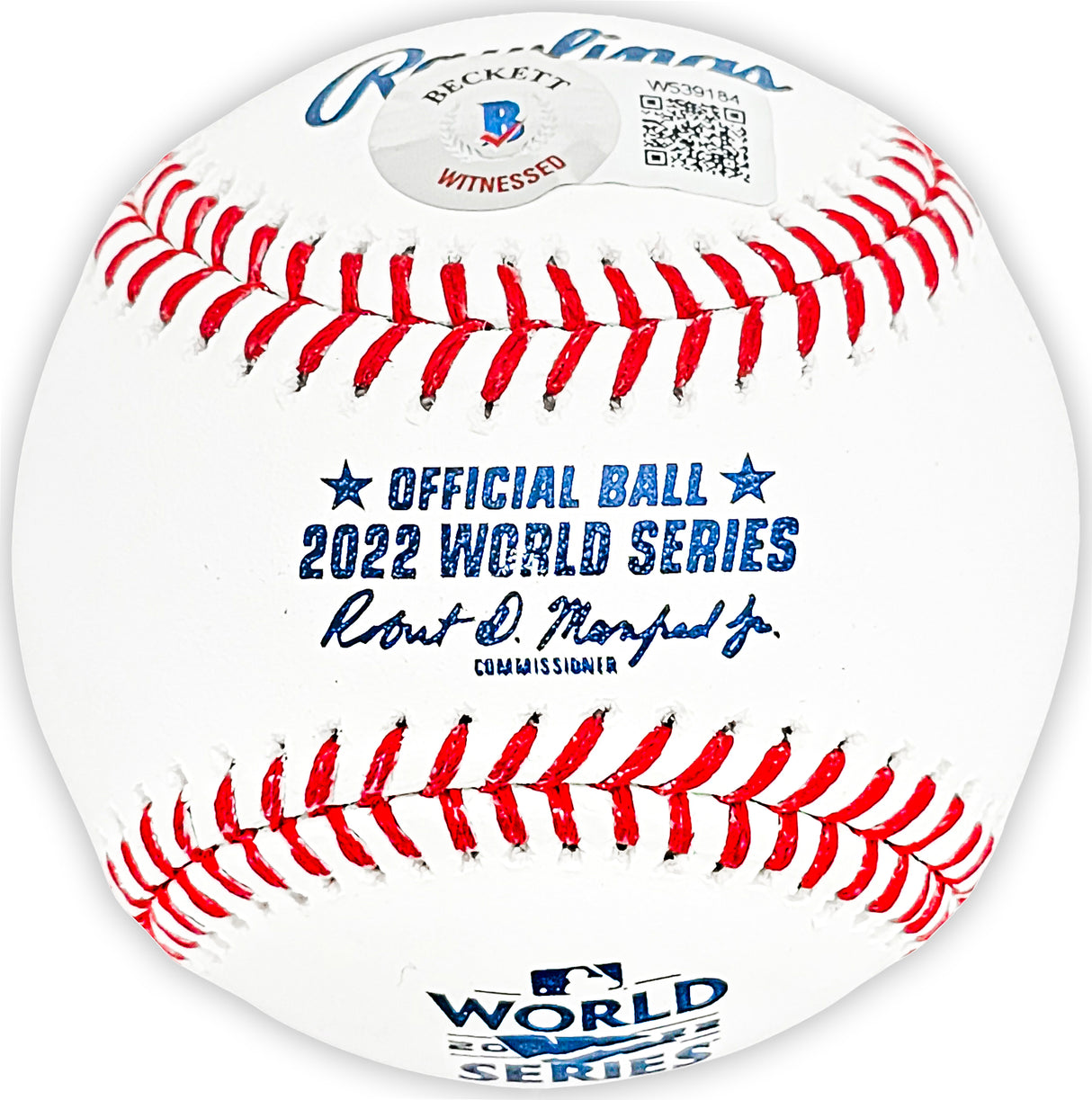 Ryne Stanek Autographed Official 2022 World Series MLB Baseball Houston Astros Beckett BAS Witness Stock #215408