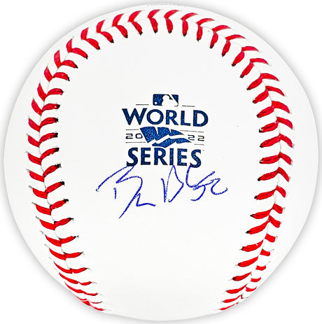 Bryan Abreu Autographed Official 2022 World Series MLB Baseball Houston Astros Beckett BAS Witness Stock #215410