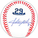 Adrian Beltre Autographed Official Retirement Logo MLB Baseball Texas Rangers JSA Stock #215521